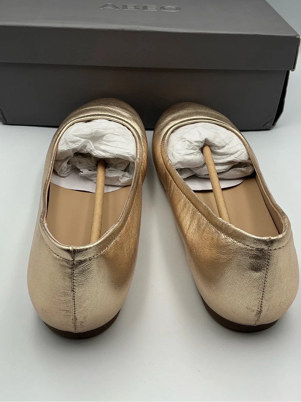ABEO PROMENADE Metallic Gold Women’s Flats